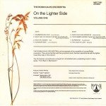 The Robin Davis Orchestra - On The Lighter Side Volume One (LP, Album)
