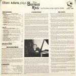 Elliott Adams - The Buffalo Rag Plus Other Ragtime Rarities (LP, Album)