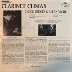 Chuck Hedges And Allan VachÃ© - Clarinet Climax (LP, Album)