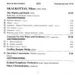 Nikos Skalkottas, Iceland Symphony Orchestra, Nikos Christodoulou, Geoffrey Douglas Madge - The Maiden And Death, Ballet Suite Â· Piano Concerto No.1 Â· OuvertÃ¼re Concertante (CD)