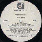 Plas Johnson - Positively (LP, Album)