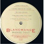 Blancmange - Mange Tout (LP, Album)