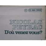 Nicolas Peyrac - D'OÃ¹ Venez-Vous? (LP, Album)