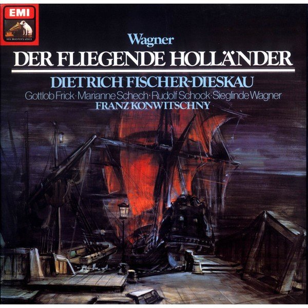 Wagner* / Dietrich Fischer-Dieskau, Gottlob Frick, Marianne Schech, Rudolf Schock, Sieglinde Wagner / Franz Konwitschny - Die Fliegende HollÃ¤nder (3xLP, Album, RE, RP + Box)