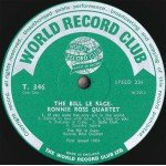 The Bill Le Sage - Ronnie Ross Quartet* - The Bill Le Sage - Ronnie Ross Quartet (LP, Album, Mono, Club)