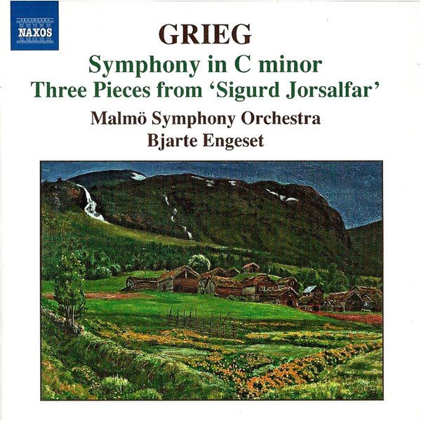 Grieg*, MalmÃ¶ Symphony Orchestra, Bjarte Engeset - Symphony In C Minor - Three Pieces Form 'Sigurd Jorsalfar' (CD)
