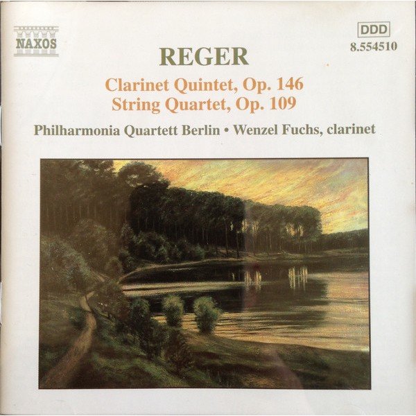 Max Reger, Wenzel Fuchs, Philharmonia Quartett Berlin - Clarinet Quintet, Op. 146 / String Quartet, Op. 109 (CD, Album)