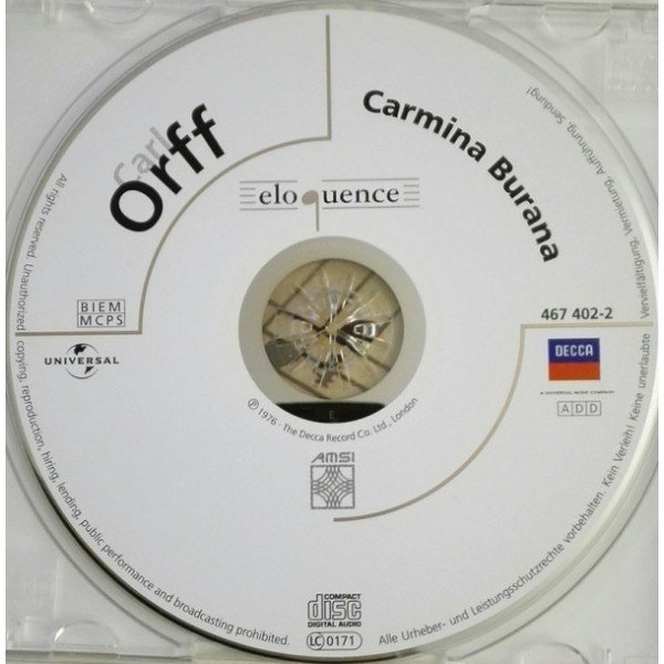 Carl Orff, Burrowes*, Devos*, Shirley-Quirk*, Brighton Festival Chorus, Royal Philharmonic Orchestra*, Antal Dorati - Carmina Burana (CD, Album, RP)