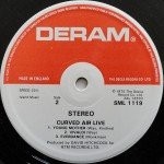 Curved Air - Curved Air Live (LP, Album, Pin)