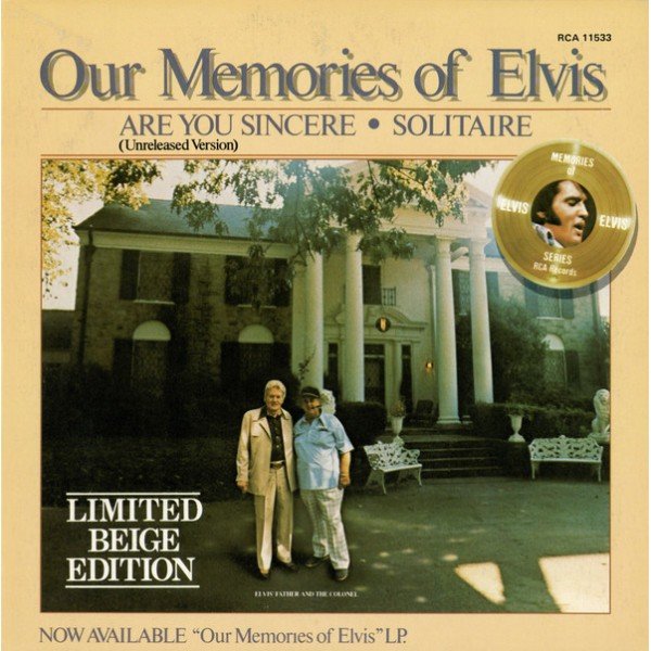 Elvis Presley - Are You Sincere / Solitaire (7