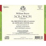 William Boyce, Bronwen Mills, Howard Crook, The Parley Of Instruments, Roy Goodman - Solomon - A Serenata (CD, RE)