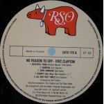 Eric Clapton - No Reason To Cry (LP, Album)