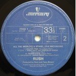 Rush - All The World's A Stage (2xLP, Album, RE)