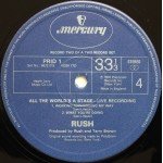 Rush - All The World's A Stage (2xLP, Album, RE)