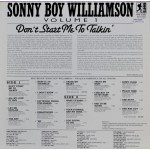 Sonny Boy Williamson (2) - Don't Start Me To Talkin' (Volume 1) (LP, Comp, RM)