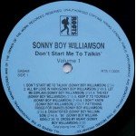 Sonny Boy Williamson (2) - Don't Start Me To Talkin' (Volume 1) (LP, Comp, RM)
