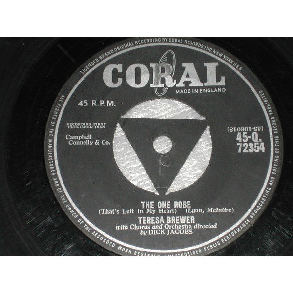 Teresa Brewer - The One Rose (That's Left In My Heart) / Satellite (7