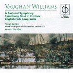Vaughan Williams* / Alison Barlow, Royal Liverpool Philharmonic Orchestra, Vernon Handley - A Pastoral Symphony • Symphony No.4 In F Minor • English Folk Song Suite (CD, RE)