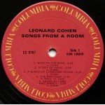 Leonard Cohen - Songs From A Room (LP, Album, RE)