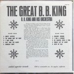 B. B. King And His Orchestra* - The Great B. B. King (LP, Album, RE)