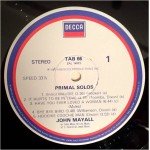 John Mayall - Primal Solos (LP, Album)