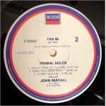 John Mayall - Primal Solos (LP, Album)