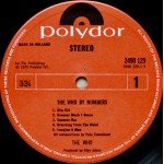 The Who - The Who By Numbers (LP, Album, Num)
