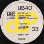 UB40 - Present Arms (LP, Album, RE)