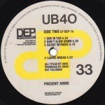 UB40 - Present Arms (LP, Album, RE)