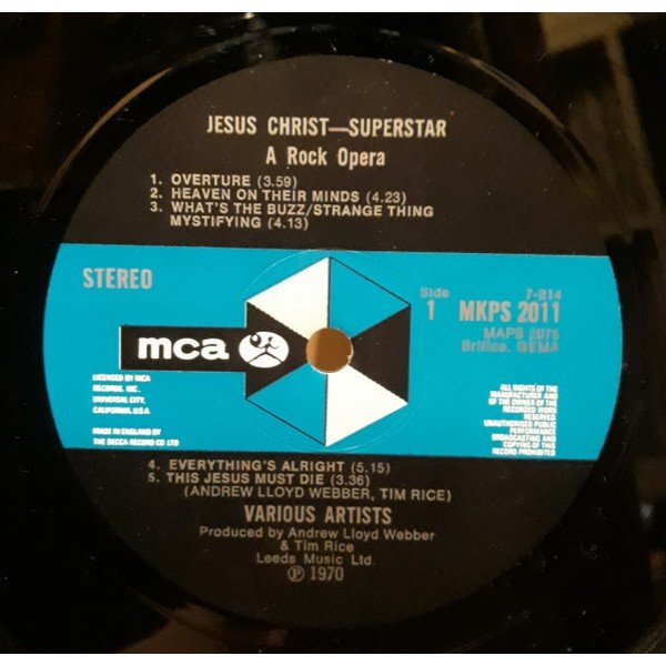 Various, Andrew Lloyd Webber And Tim Rice - Jesus Christ Superstar (2xLP, Album, Blu)