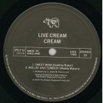 Cream (2) - Live Cream (LP, Album, RE)