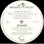 Spandau Ballet - Parade (LP, Album, Gat)