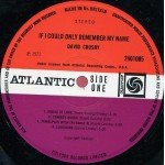 David Crosby - If I Could Only Remember My Name (LP, Album, Gat)