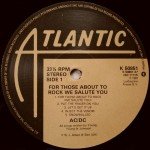 AC/DC - For Those About To Rock We Salute You (LP, Album, Gat)