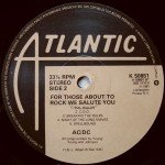 AC/DC - For Those About To Rock We Salute You (LP, Album, Gat)