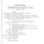 Antonio Caldara – Kiehr* • Dominguez* • Fink* • Scholl* • Türk* • Messthaler*, Orchestre De La SCB*, Chiara Banchini, René Jacobs - Maddalena Ai Piedi Di Cristo (2xCD, Album)