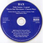 Bax*, Martin Outram, Laurence Jackson, Julian Rolton - Viola Sonata • Trio In One Movement (CD, Album)