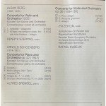 Schoenberg* / Berg*, Alfred Brendel • Zvi Zeitlin • Henryk Szeryng, Symphonie-Orchester Des Bayerischen Rundfunks, Rafael Kubelik - Piano Concerto • Violin Concerto / Violin Concerto (CD, Comp, RM)