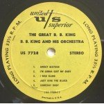 B. B. King And His Orchestra* - The Great B. B. King (LP, Album, RE)