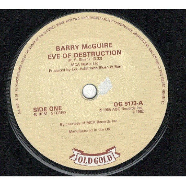 Barry McGuire / Three Dog Night - Eve Of Destruction / Mama Told Me Not To Come (7