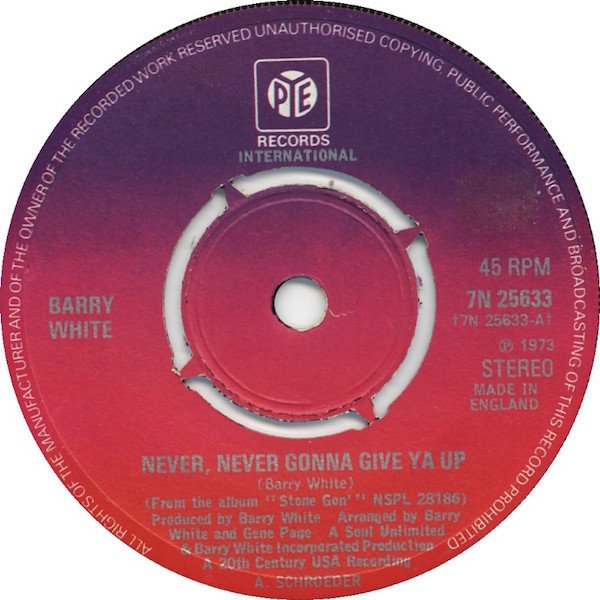 Barry White - Never, Never Gonna Give Ya Up (7