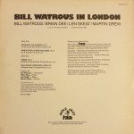 Bill Watrous / Brian Dee / Len Skeat / Martin Drew - Bill Watrous In London: Live At The Pizza Express - London March 1982 (LP, Album)