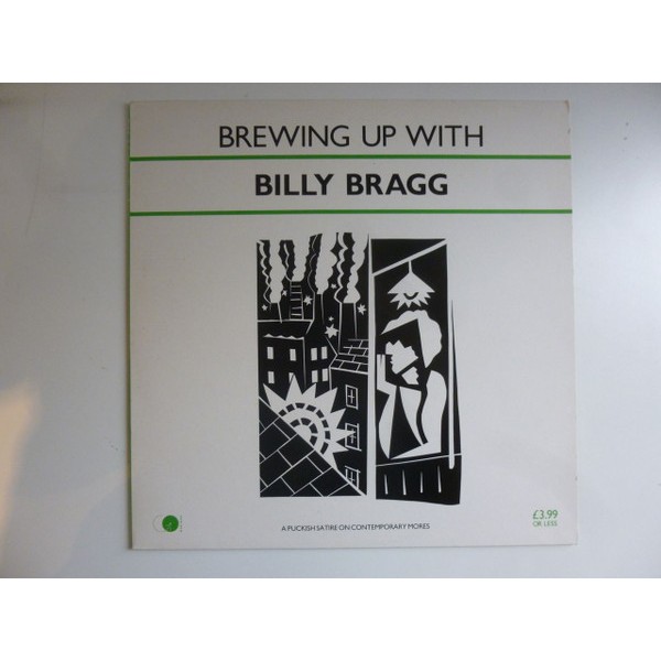 Billy Bragg - Brewing Up With Billy Bragg (LP, Album, Lab)