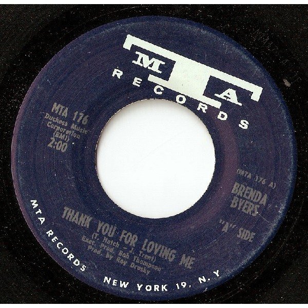 Brenda Byers - Thank You For Loving Me / Night Life (7