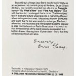 Bruce Gray's Vintage Jazz Band - 1973 (LP, Album)