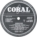 Buddy Holly - Reminiscing (LP, Album, Mono)