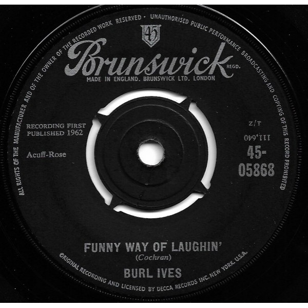 Burl Ives - Funny Way Of Laughin' (7