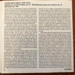 Saint-Saëns* - Fine Arts Quartet*, Cristina Ortiz - Piano Quartet In B Flat Major / Piano Quintet In A Minor / Barcarolle In F Major (CD, Album)