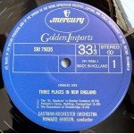 Ives* - Eastman-Rochester Orchestra, Howard Hanson - Three Places In New England / Symphony No. 3 (LP, RE)