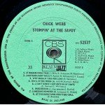 Chick Webb - Stompin' At The Savoy (LP, Comp, Mono)